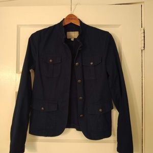 Banana Republic military-style navy jacket